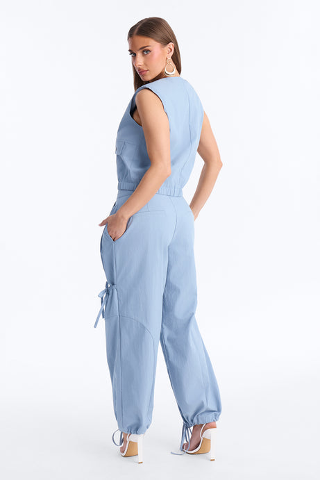 Delia Jogger Pant Set - Blue