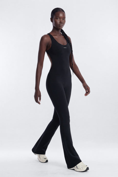 CloudForm™ 32″ Inseam Backless Sports Jumpsuit - Black