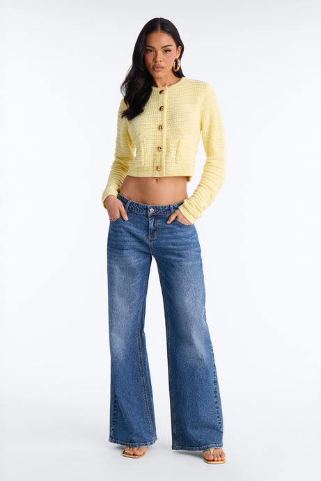 Class Act Cardigan - Yellow