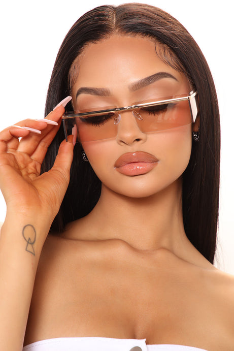 Feeling The Vibes Sunglasses - Nude