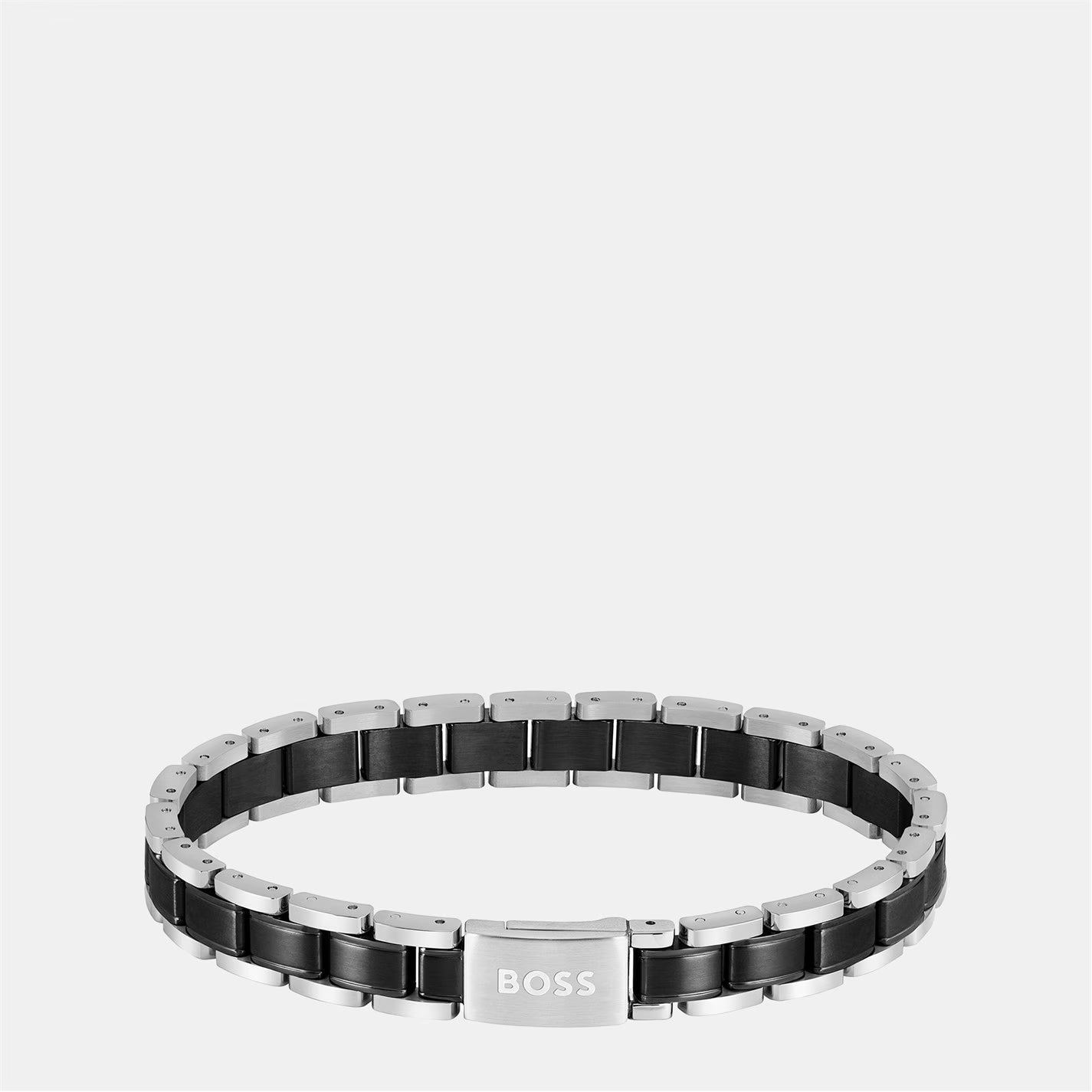 Men's Metal Links Stainless Steel Magnetic Closure Bracelet