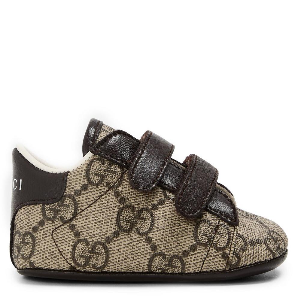 Gucci Unisex Kids GG Crib Shoes