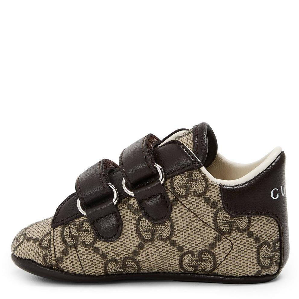 Gucci Unisex Kids GG Crib Shoes