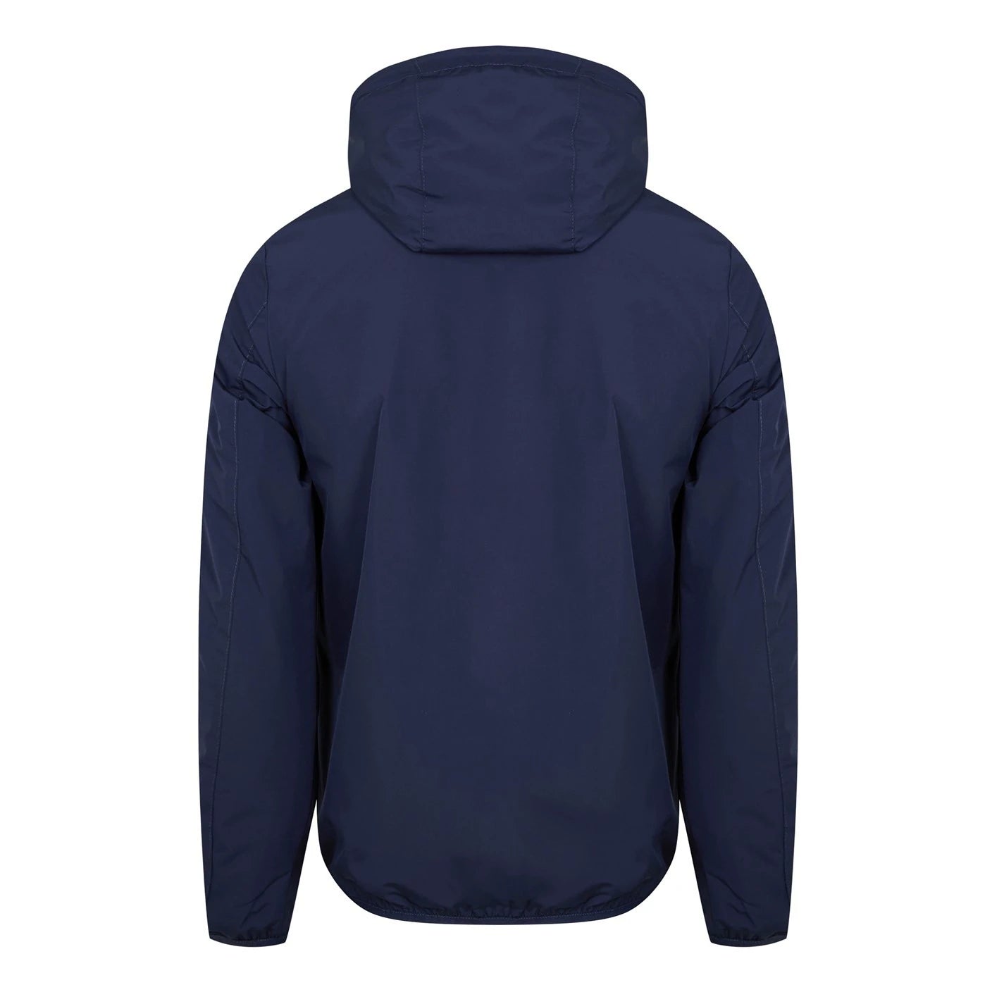 Men's Reversible Check Hooded Long Sleeve Rain Anorak