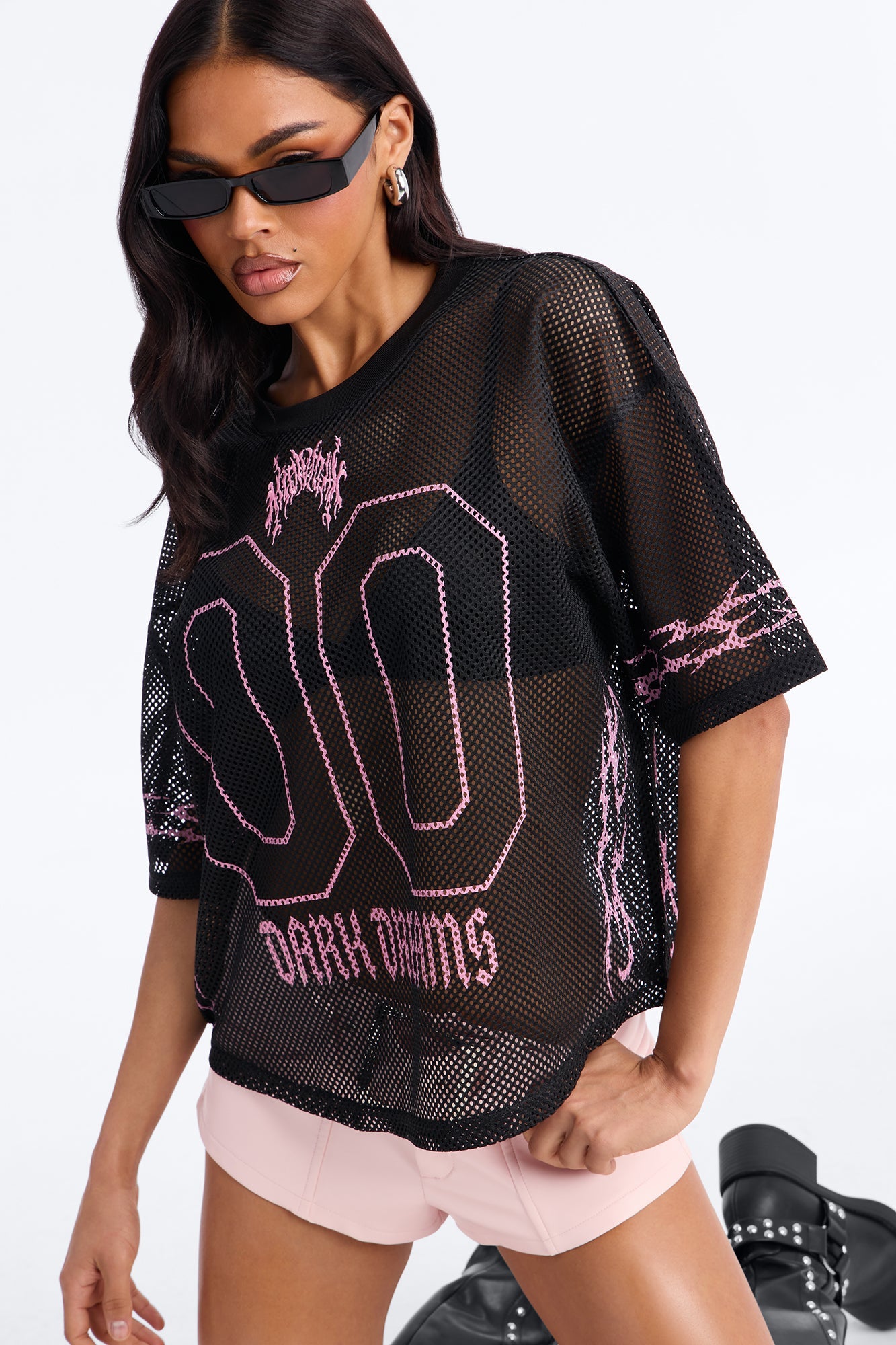Dark Dreamer Open Mesh Jersey - Black