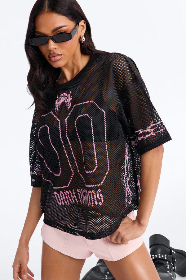 Dark Dreamer Open Mesh Jersey - Black