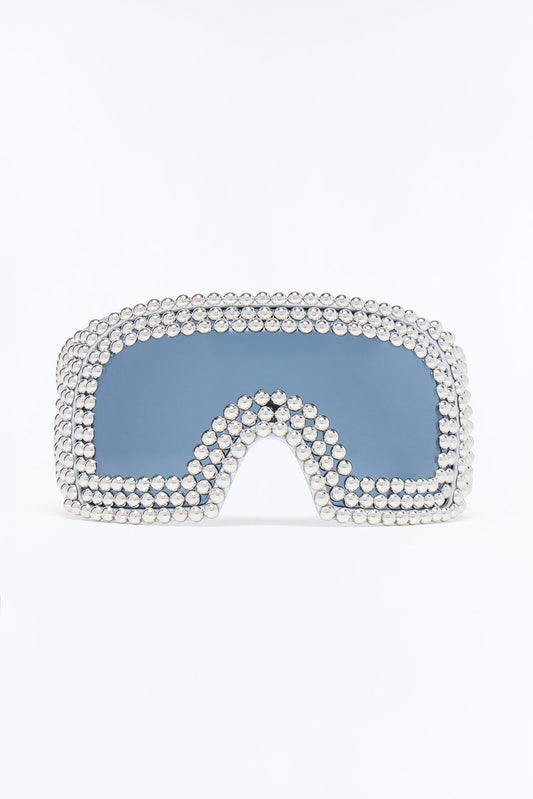 Back Stage Rave Sunglasses - Black/Silver