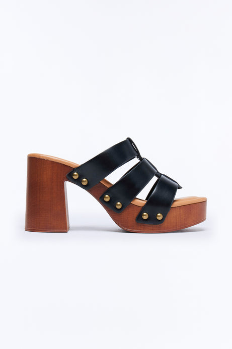 Kyle Platform Mules - Black