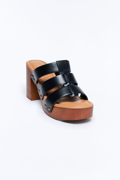 Kyle Platform Mules - Black