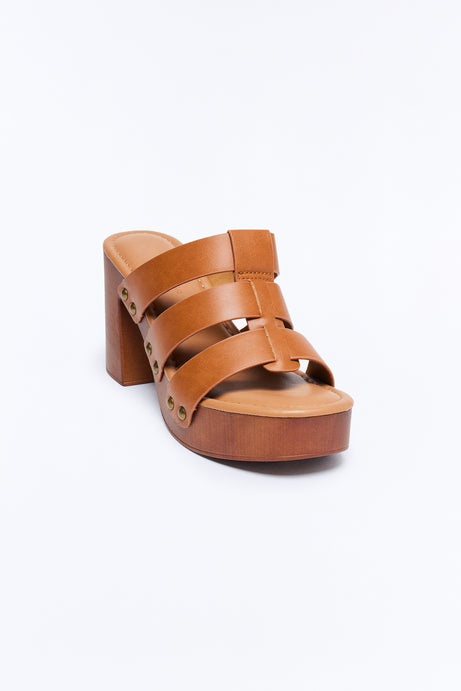 Kyle Platform Mules - Brown