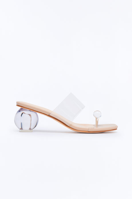 Popular Toe Ring Novelty Heels - Clear