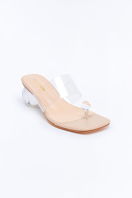 Popular Toe Ring Novelty Heels - Clear