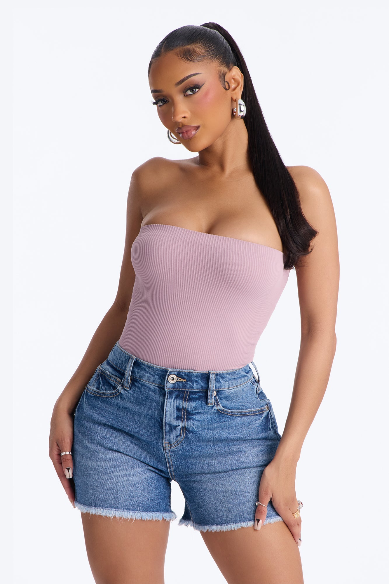 Kimberly Seamless Tube Top - Lilac