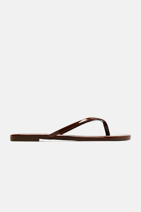 Summer Glow Flat Sandal - Chocolate