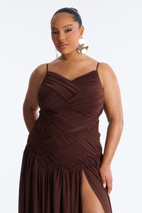 Wild At Heart Woven Mesh Maxi Dress