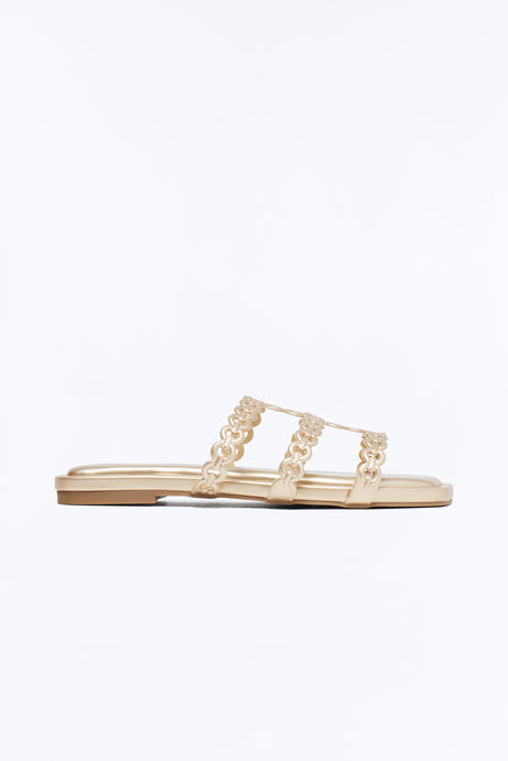 Kemper Chain Sandals - Gold