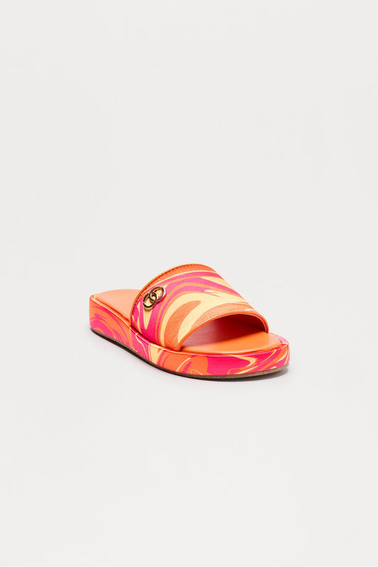 Jellie Sandals - Orange/combo