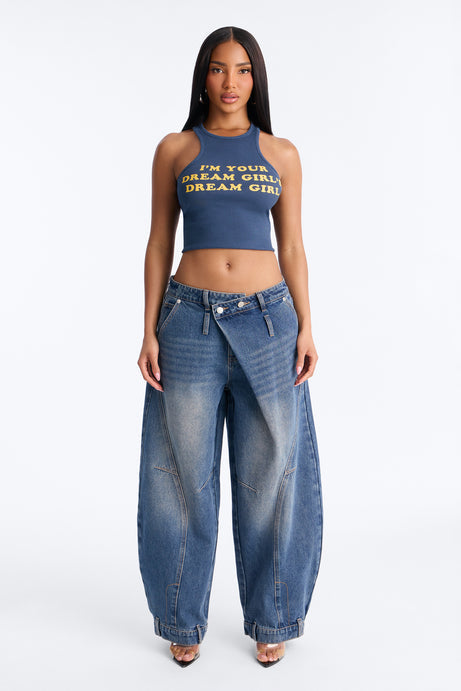 Make A Show Crossover Tinted Jeans - Vintage Wash
