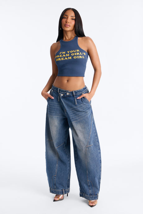 Make A Show Crossover Tinted Jeans - Vintage Wash