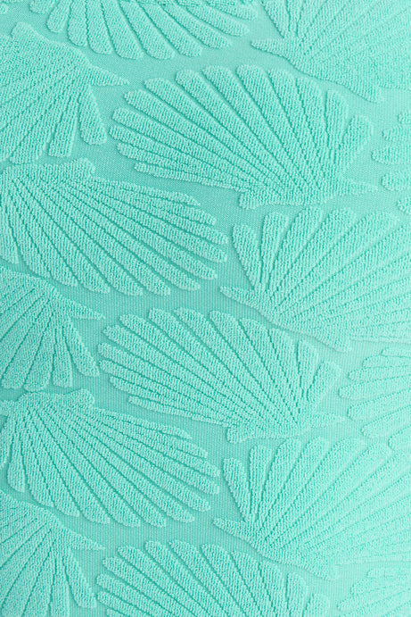 Danielle Terry Cloth 3 Piece Swim Short Set - Mint