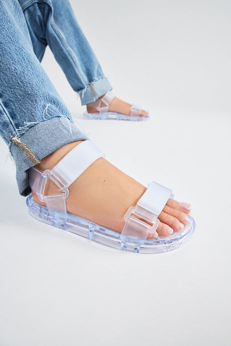 All Good Days Flat Sandals - Clear