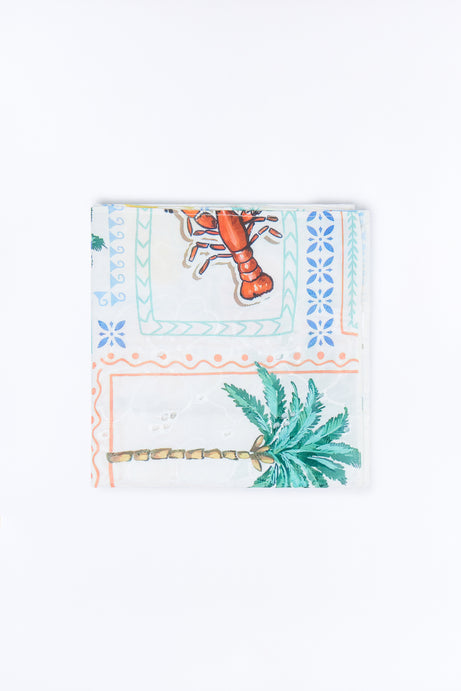 That Dolce Vita Head Scarf - White/combo