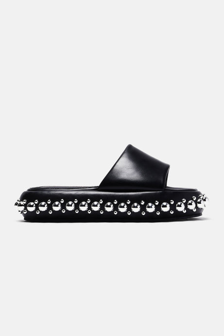 That's All I Got Studded Slides - Black