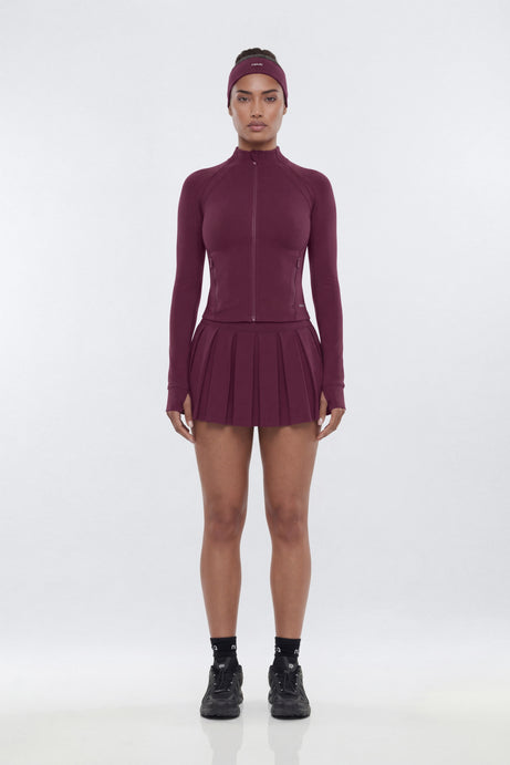 ProStretch™ Front Zip Sports Jacket - Merlot