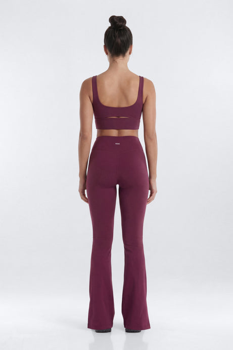 ProStretch™ 32″ Midrise Flare Legging - Merlot