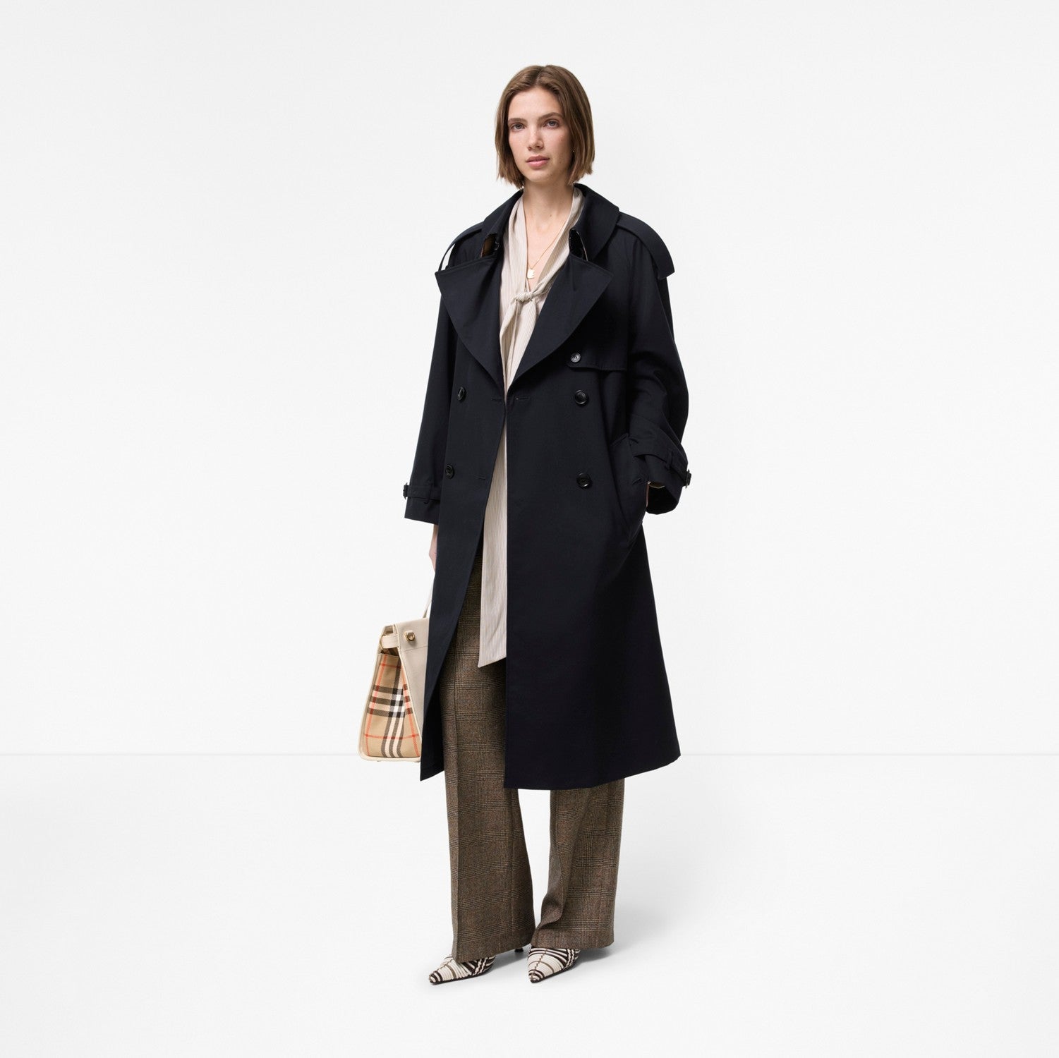 Long Gabardine Fitzrovia Trench Coat