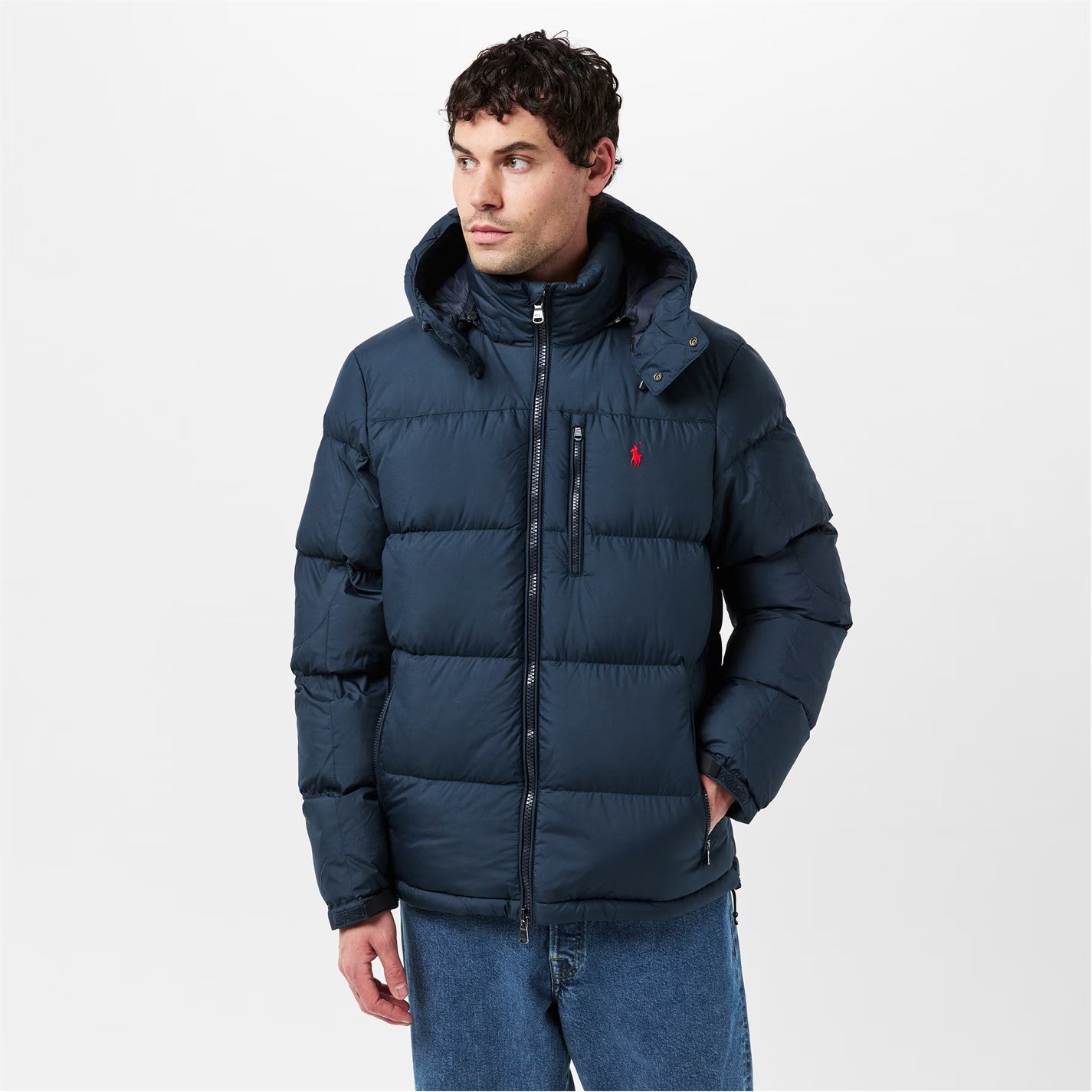 Men's El Cap Water Resistant Duck Down Detachable Hood Short Puffer Jacket