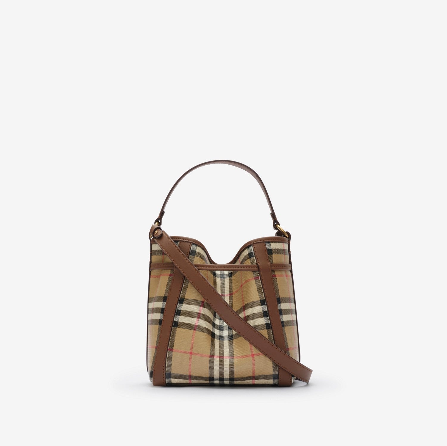 Mini Check Bucket Bag