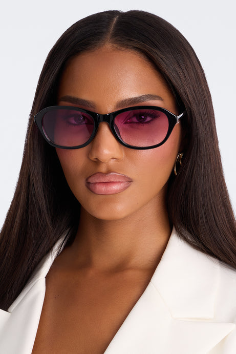 Vacay Vision Sunglasses - Black/Purple