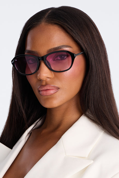 Vacay Vision Sunglasses - Black/Purple