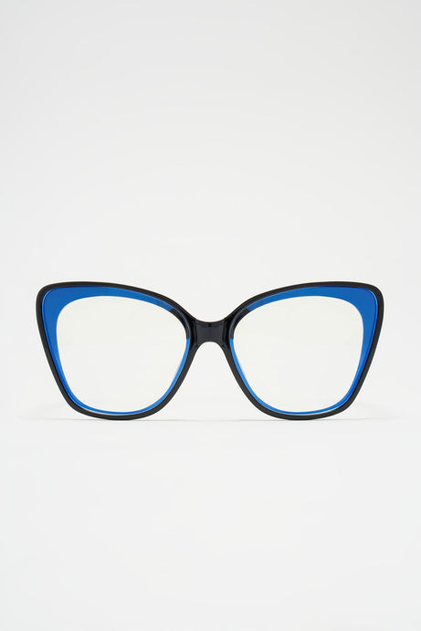 Mean Serious Business Blue Light Glasses - Black