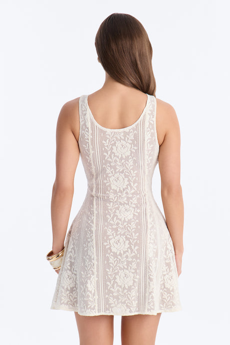 Eloise Sleeveless Lace Mini Dress