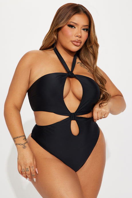 Elaine Cutout 1 Piece Swimsuit - Black