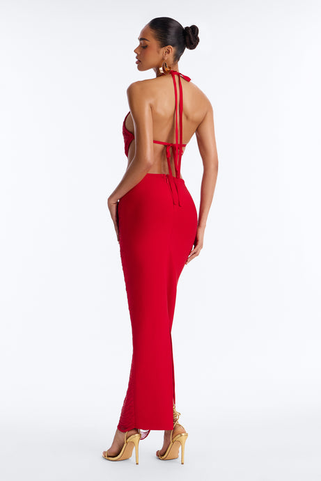 I Bring The Party Fringe Maxi Dress