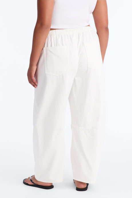 At Sunset Loose Fit TIe Waist Jeans - White
