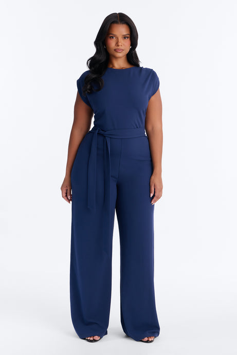 On Point Jumpsuit - Navy