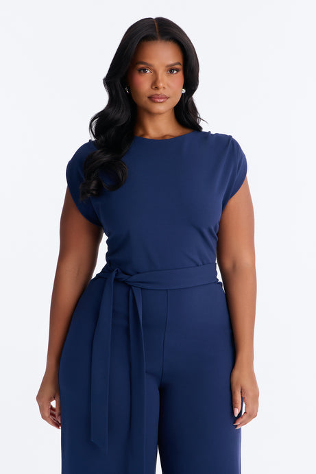 On Point Jumpsuit - Navy