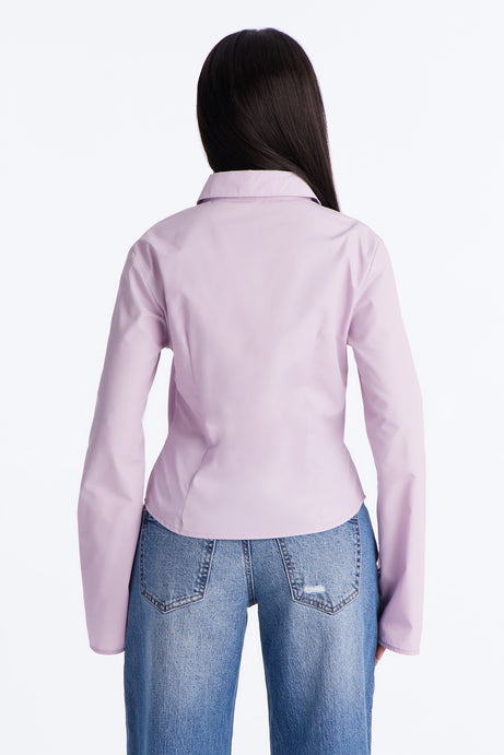 Morgan Poplin Shirt - Lilac