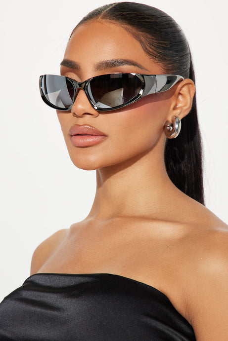 Rave About It Sunglasses - Gunmetal