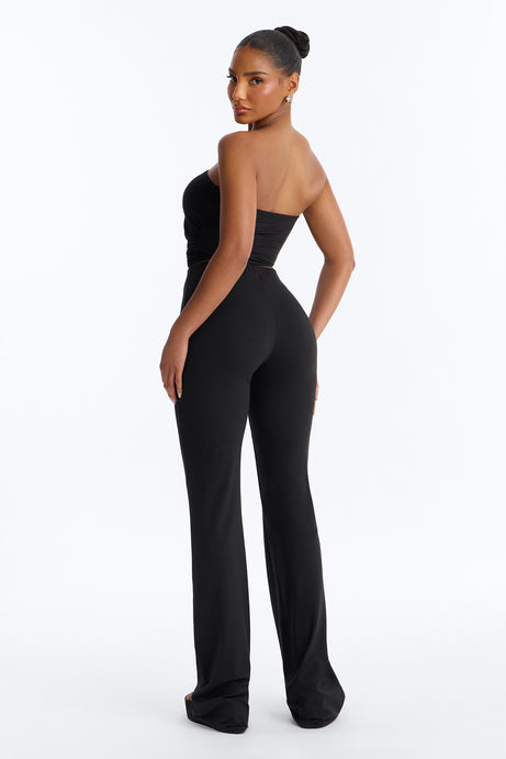 Just Vibes Strapless Pant Set - Black