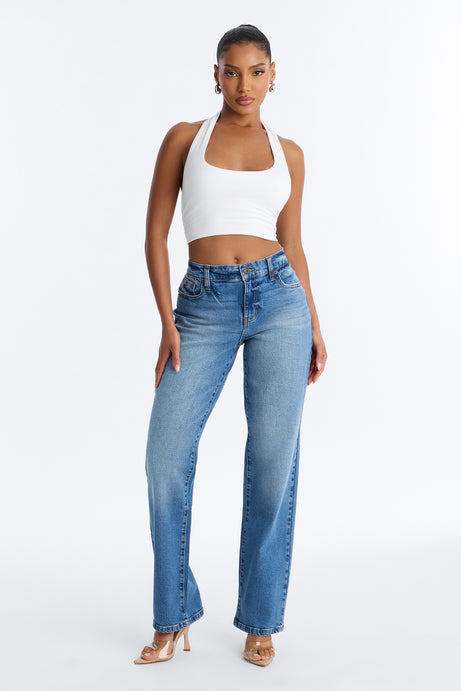 Mar Vista Stretch Straight Leg Jeans - Medium Wash