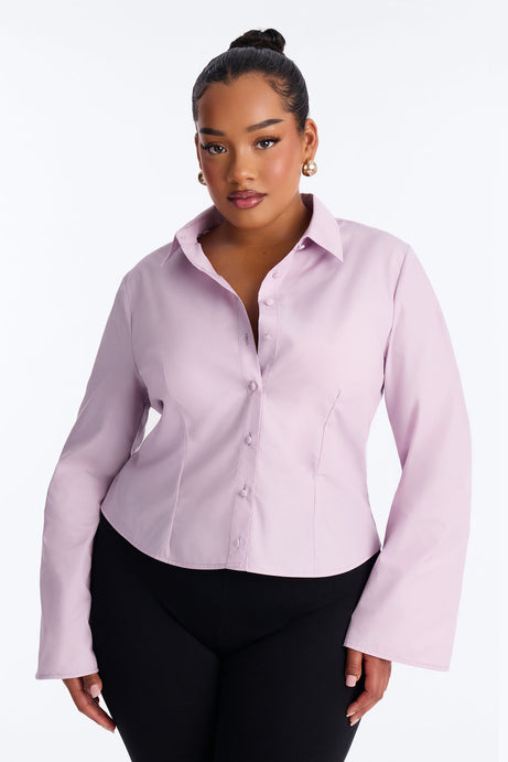 Morgan Poplin Shirt - Lilac