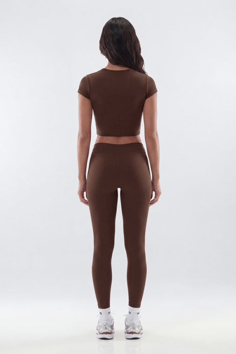 CloudForm™ 25″ Low Rise Legging - Brown