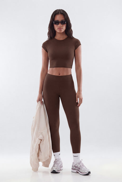 CloudForm™ 25″ Low Rise Legging - Brown