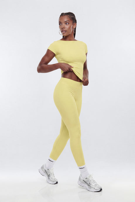 CloudForm™ 25″ Low Rise Legging - Yellow