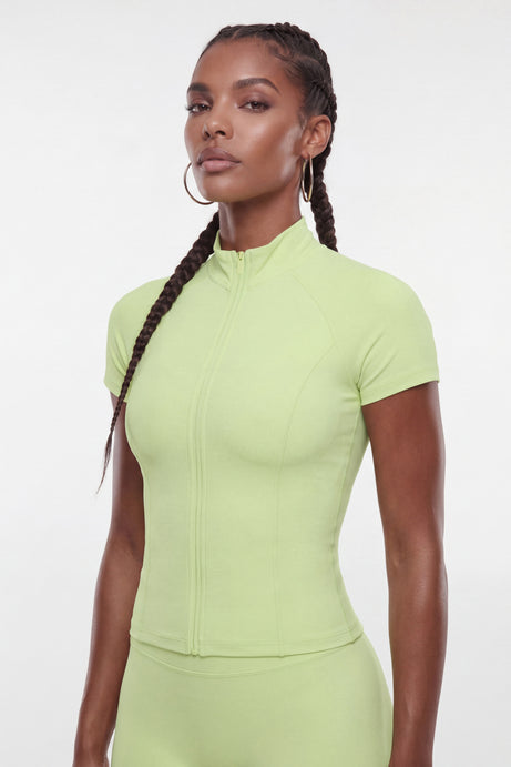 CloudForm™ Short Sleeve Full Zip Jacket - Pistachio